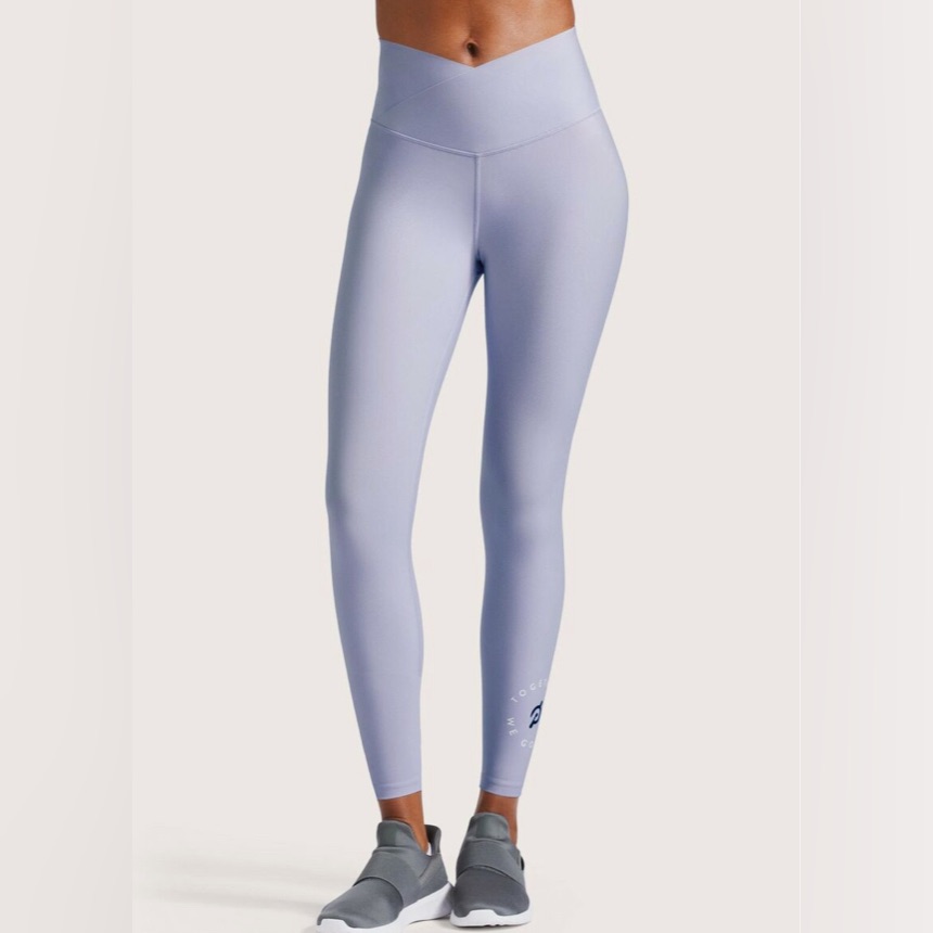 Nwt Peleton Cadent Cross Front Leggings In Pale Purple